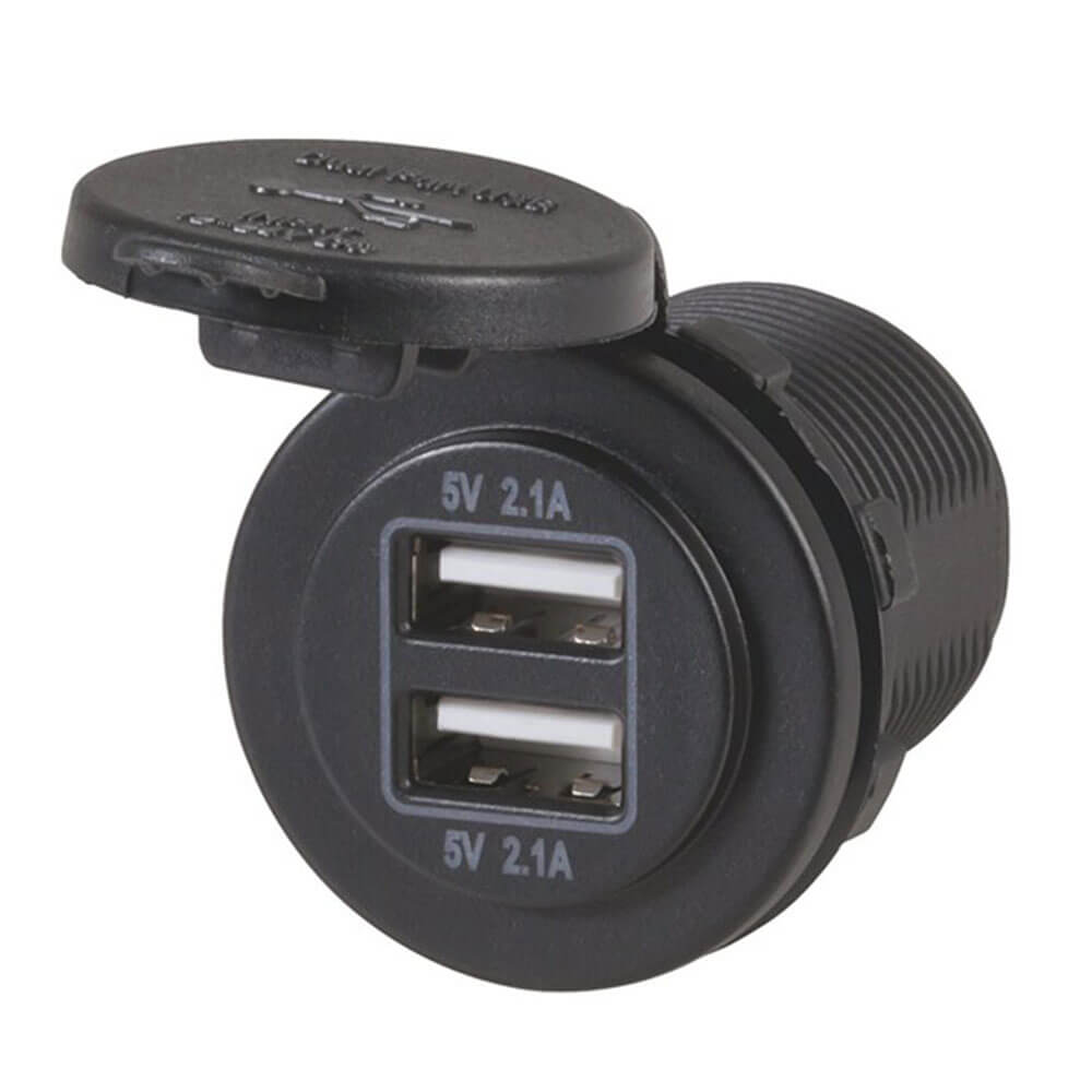 Easy-Install Dual USB Charging Ports Socket (2x2.1A)