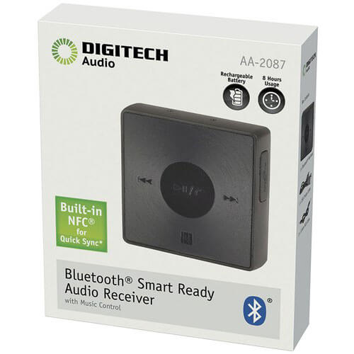 Bluetooth Audio Receiver with Music Ctrl (3.5mm Socket Rech)