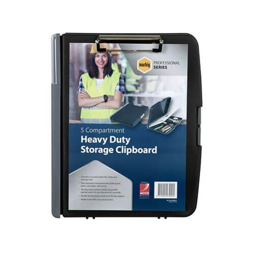 Marbig Heavy-duty Clipboard 5 Compartment Storage