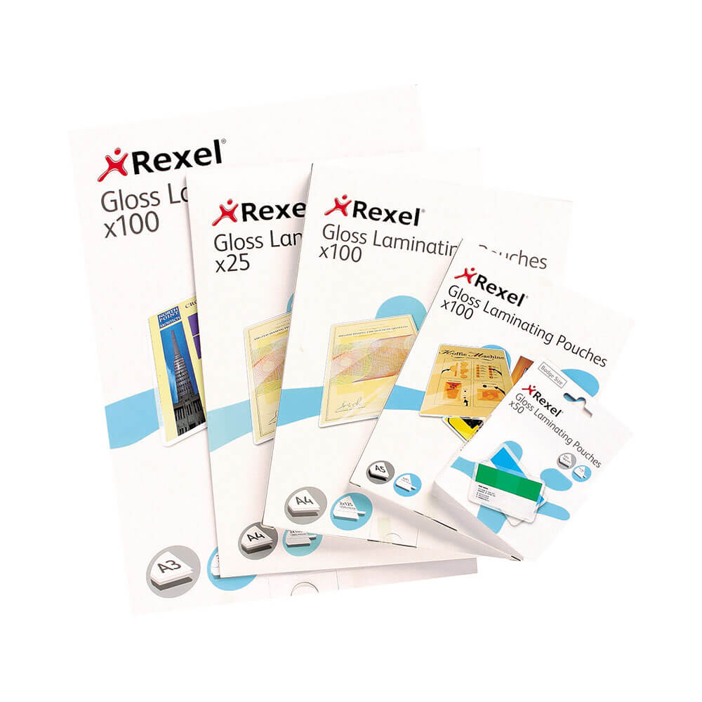 Rexel Laminating Pouches A4 100pk