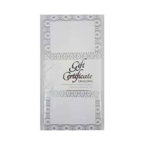 Ozcorp Gift Certificate Ivory/Silver (25pcs)