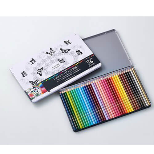 Uni Designer Coloured Pencil (Tin of 36)