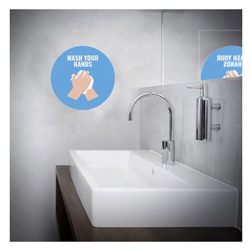 Avery Wash Your Hands 20cm Label A4 (5pk)