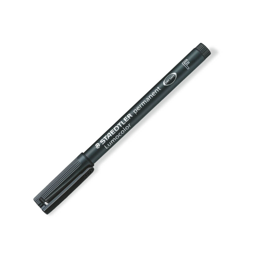 Staedtler Lumocolour Permanent Marker Pen 0.6mm (Black)