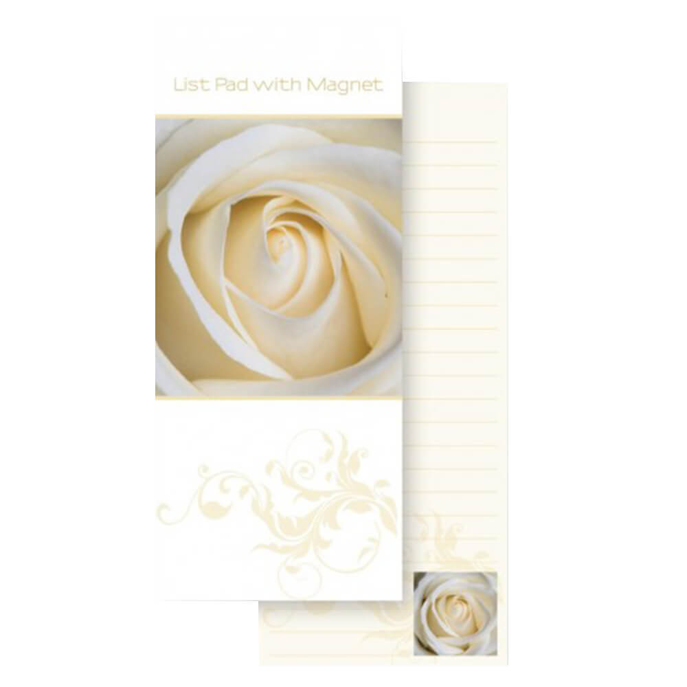 Ozcorp List Pad with Magnet 200x75mm (Cream Rose)